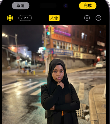 陕西苹果15服务店分享如何在iPhone15系列机型拍摄照片中添加人像效果 